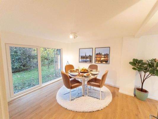 Essbereich im Wohnzimmer