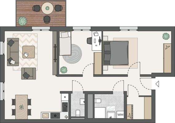 Grundriss Wohnung 05 I 09