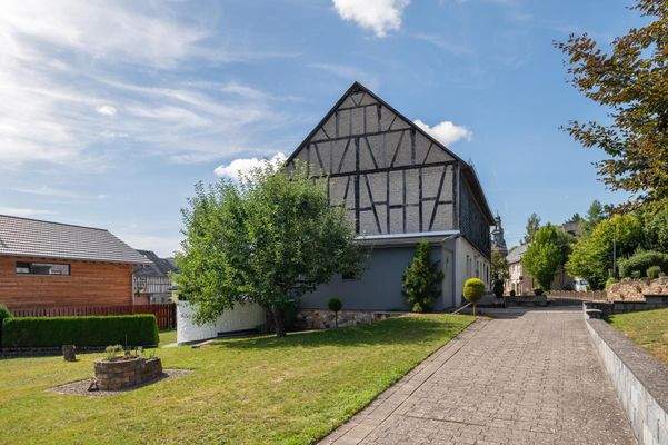 Giebelseite links (Scheune)