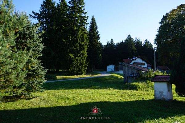 Blick vom Hofbereich aus nach Nordosten