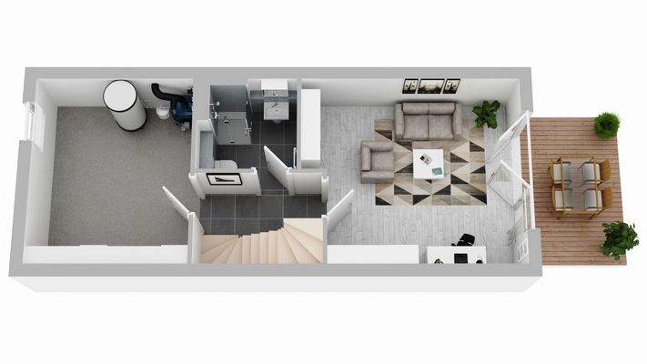 Untergeschoss - unverbindliche Illustration 