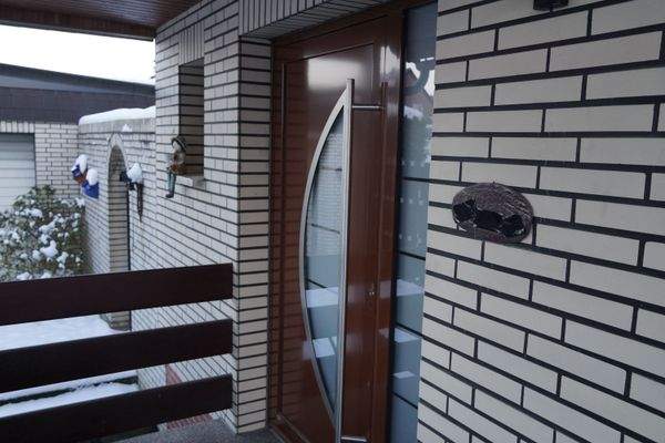 moderne Sicherheitstür mit Seitenteil