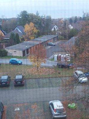 Blick von den Mehrfamilienhäusern