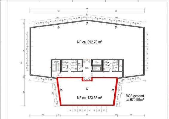 Grundriss Gewerbeeinheit