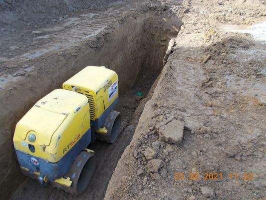 Verdichtung Rohrgraben