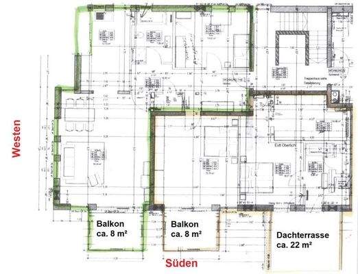 Grundriss 2 Whg. möglich