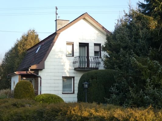Die Westseite des Hauses.