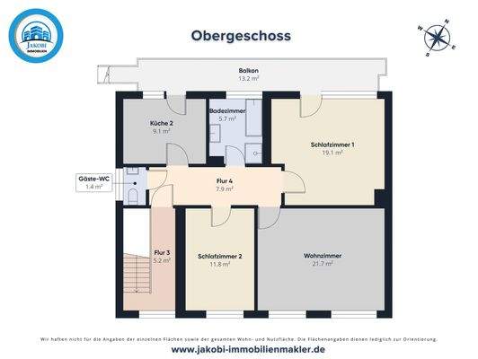 Grundriss Obergeschoss