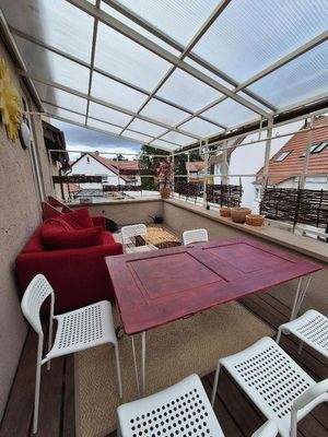 Terrasse Blick nach hinten