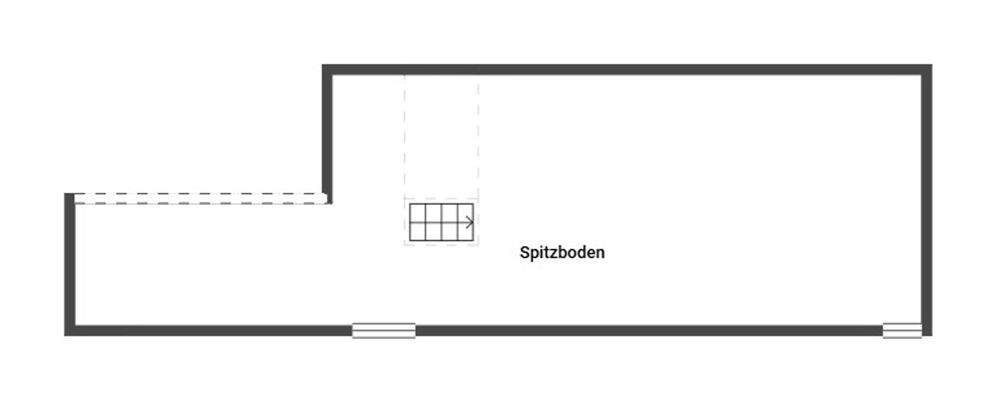 Grundriss Skizze Spitzboden
