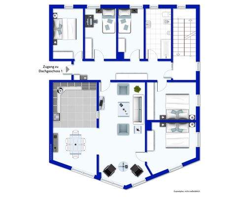 Grundriss Zwischengeschoss / Wohnung 1