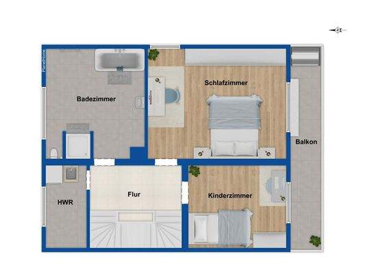 Grundriss Obergeschoss