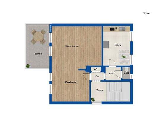 Grundriss 1. Obergeschoss