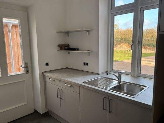 Spüle im Hauswirtschaftsraum