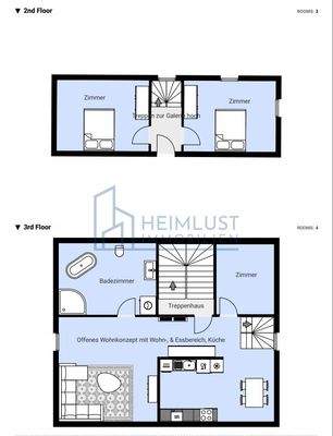 Grundrisse beider Ebenen