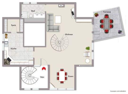 Grundriss Haus 1 - Obergeschoss