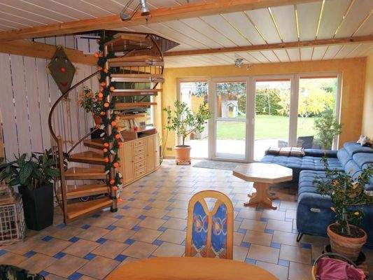 Wohnbereich im Wintergarten