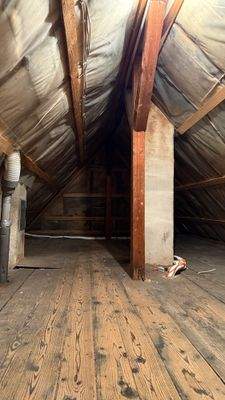 Dachboden als Stauraum