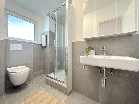 modernes geteiltes Bad