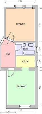 Grundriss, Maße nicht verbindlich!