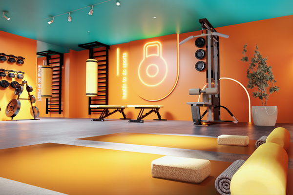 Fitnessraum Visualisierung