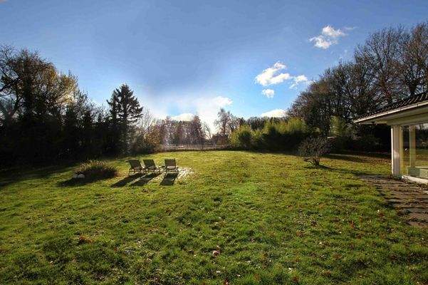 Garten mit Blick auf die Pferdekoppel