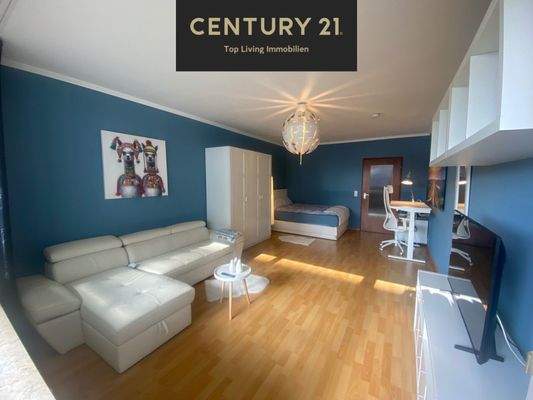 Wohnzimmer Blick vom Balkon