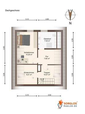 Grundriss Dachgeschoss