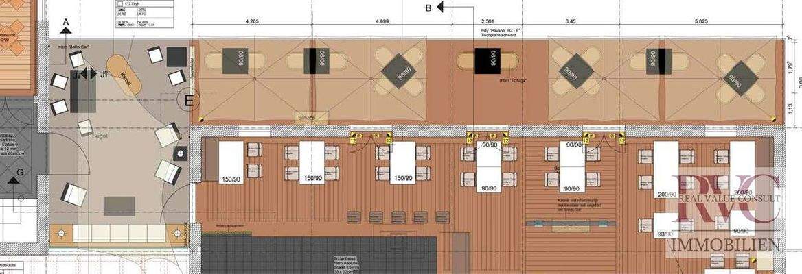 Restaurant - Terrasse und Raucherlounge