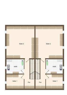 Untergeschoss Grundriss aus der Baugenehmigung