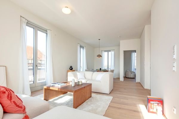 Wohnbereich der Musterwohnung