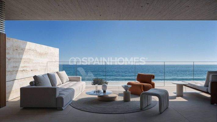 Sea-View Apartments in a Complex with Pool and Parking in Manilva