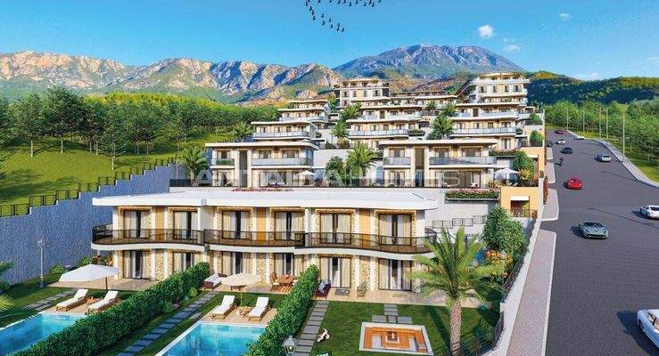 Sea View Houses with Smart Home Systems in Alanya Kargıcak