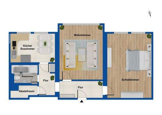 Grundriss 4. OG Mitte