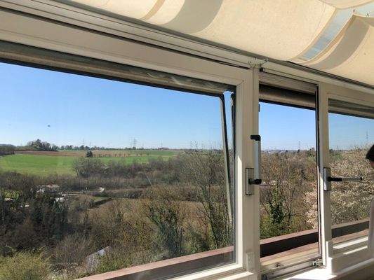 toller Ausblick vom Wintergarten