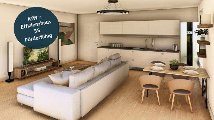 unverbindliche Visualisierung Wohnung Nr. 6 und 13