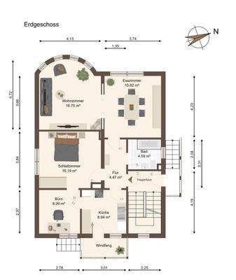 Grundriss Erdgeschoss