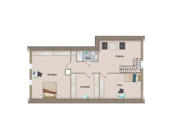 Grundriss Hauptwohnung DG