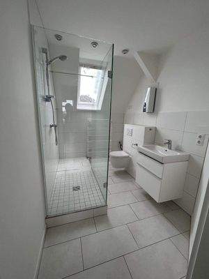 Badezimmer im Dachgeschoss