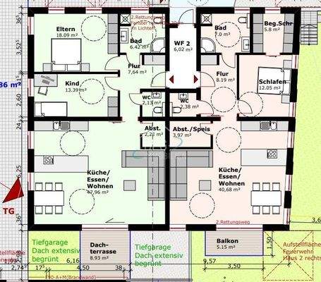 Erdgeschoss Gebäude 2