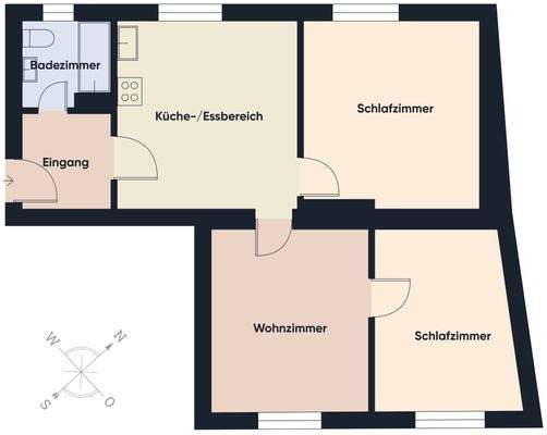 Grundriss ohne Maßstab