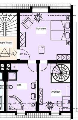 Grundriss WE 05 - DG