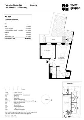 Grundriss Zwieseler Straße 164