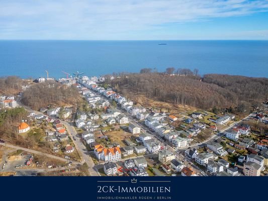 Sellin Kirchstraße Blick auf das Meer