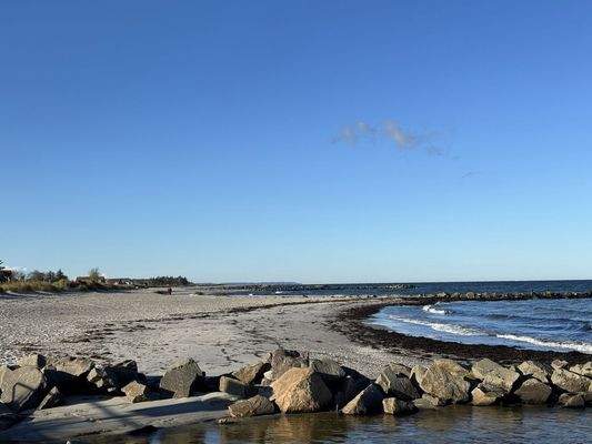 Strand in Richtung Westen