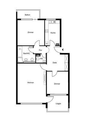 Grundriss - nicht maßstabsgetreu