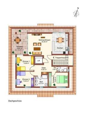 Grundriss der Wohnung