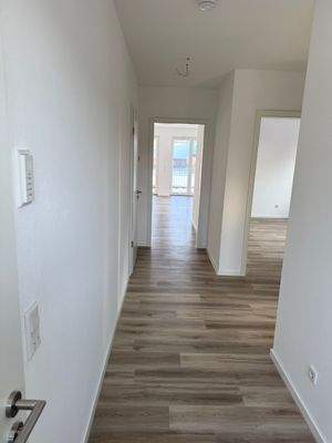 Moderner Flur mit Laminat