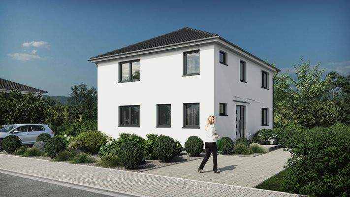 Einfamilienhaus 140 Straßenansicht