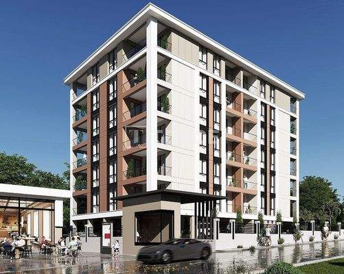 3-Bedroom Apartments in a Project with a Pool in Bursa